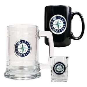  Seattle Mariners Mugs & Shot Glass Gift Set Sports 