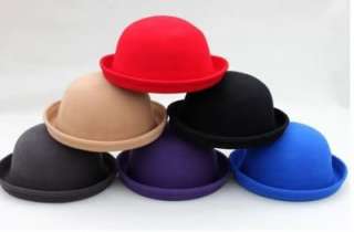 2011 New Women Fashion Trendy Bowler Fine Wool Derby Hat Cap Cloche 
