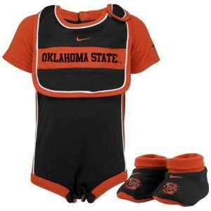  Nike Oklahoma State Cowboys Infant Black Three Piece Gift 