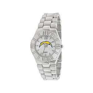 Gametime San Diego Chargers Womens Metal Link Bracelet Watch with 