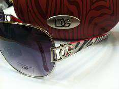 DG Eyewear Shield Zebra Sunglasses  