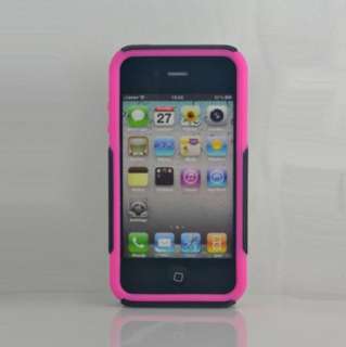 HOT Pink Hard 2pieces Skin Case Cover Color Silicone For Apple 
