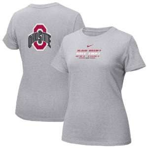   Nike Ohio State Buckeyes Ash Ladies Uniform T shirt