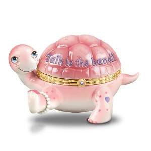  Sassy Turtle Swarovski Crystal Music Box Collection Shell 