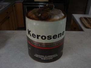 Old Vintage 5 gal Galvanized Kerosene Can  