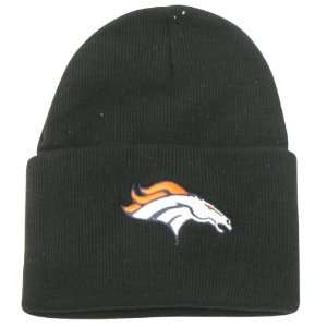   Broncos Classic Cuffed Knit Winter Hat   Black