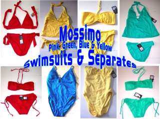 Mossimo Pink, Green, Blue & Yellow Swimsuits Sz S XL  