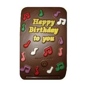 Custom Gift Happy Birthday Sweet Greeting White Chocolate Card
