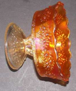 Carnival Glass Compote Orange Tree by Fenton Marigold  