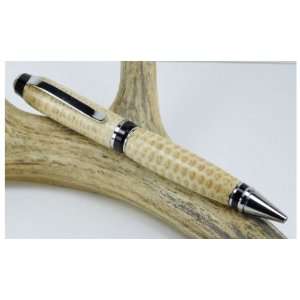  natural Corn Cob Dyed natural Cigar Pen With a Chrome 