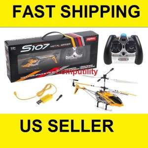 S107 GYRO METAL 3 CHANNEL 3CH RC HELICOPTER NEW SYMA  