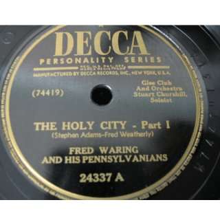   Holy City (Part 1) / The Holy City (Conclusion) Fred Waring Music