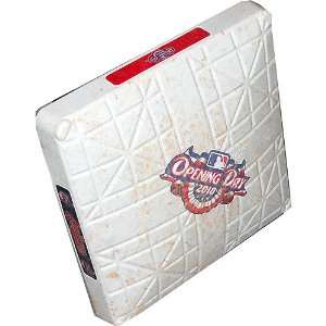 Rangers at Indians 4 12 2010 Opening Day Game Used Second Base  
