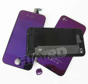 Purple Full Screen Assembly+Housing+Button Iphone 4G  
