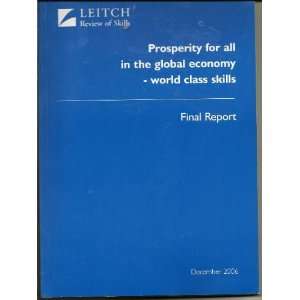  for All in the Global Economy World Class Skills Final Report 