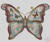 Natures elegance butterfly shape bradford plate 63580  