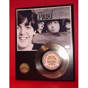  Gold Record Outlet Paul McCartney 24kt Gold Record Display 