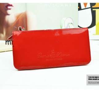 Long Clutch Wallet Woman Lady Purse Hand Bag PU Leather Style 