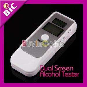 Digital Dual LCD Alcohol Breath Tester Breathalyzer  