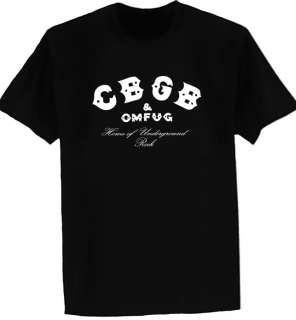 CBGB omfug t shirt music punk rock band L XL 2X 3X  