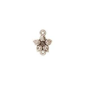   Silver (plated) Star Jasmine Link 12x16mm Findings