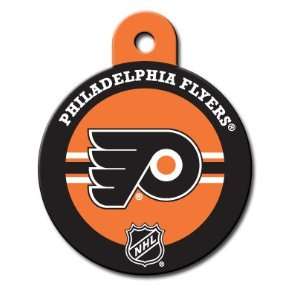   Philadelphia Flyers Round Pet ID Tag with laser engraving Pet