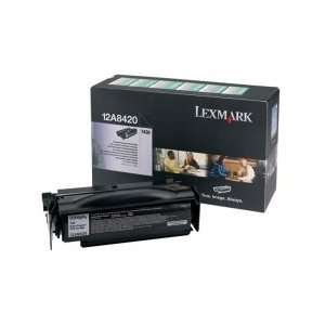  Lexmark 12A8420 Original Black Toner Cartridge 