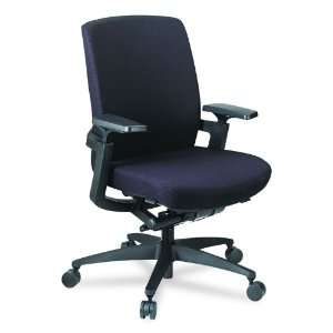  F3 Series Synchro Tilt Work Chair, Black Upholstery 