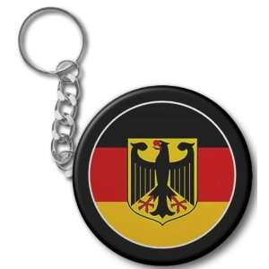  GERMANY SHIELD World Flag 2.25 inch Button Style Key Chain 