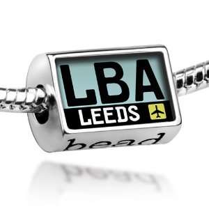 Beads Airport code LBA / Leeds country England   Pandora Charm 