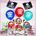New Huge Pirate Party Supplies Lot   Complete 140pc Set  