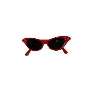  Red Shaded Cateye Glasses Style 9005