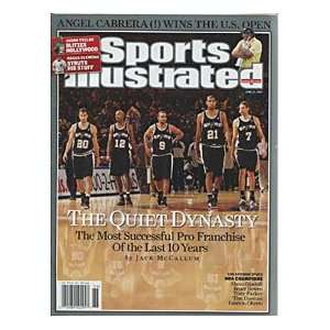  San Antonio Spurs Champions Unisgned Sports Illustrated 