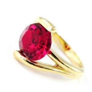  Ring Osmose plated gold red.   Taille 54 Jewelry