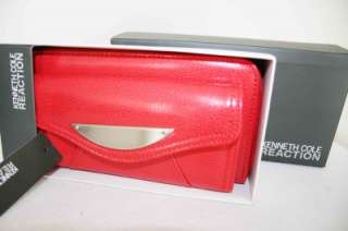 New Kenneth Cole Emboss Clutch Wallet Gift BOX Ret$60  