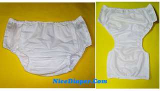 2213INCONTINENCE Adult Diapers Baby Plastic Pants White  