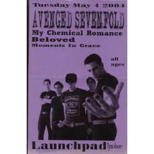  Avenged Sevenfold My Chemical Romance Concert Poster