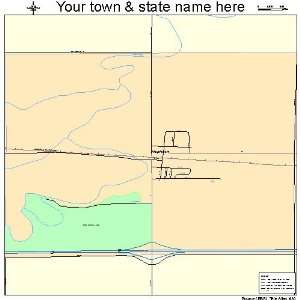  Street & Road Map of Mapleton, North Dakota ND   Printed 