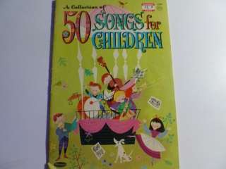 VINTAGE WHITMAN COLLECTION OF 50 SONGS FOR CHILDREN 1964 #2969 ORGAN 
