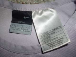 Nike Dri Fit Mesh Polyester Long Sleeve Athletic Shirt Womens S Purple 