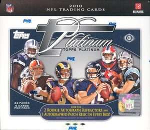 2010 TOPPS PLATINUM FOOTBALL HOBBY 12 BOX CASE BLOWOUT CARDS 