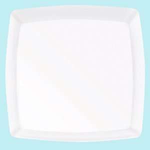  Lets Party By Amscan White Premium Plastic Square Platter 