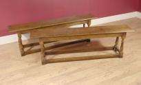 Extending Spanish Refectory Table & Bench Set Chair  