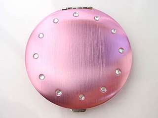 Simply Beauty Clear Crystal Pink Compact Mirror 4U  