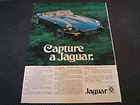 1974 Jaguar E Type Car Ad Capture a Jaguar