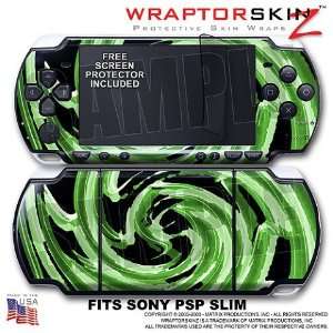 Alecias Swirl 02 Green WraptorSkinz Skin and Screen Protector Kit fits 