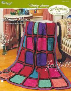 Stained Glass Afghan, Thrifty Scraps crochet pattern  