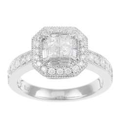 14k White Gold 3/4ct TDW Diamond Engagement Ring (H I, I1 I2 