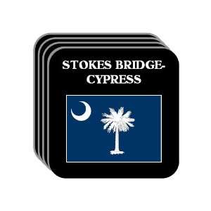 State Flag   STOKES BRIDGE CYPRESS, South Carolina (SC) Set of 4 Mini 