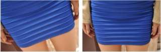 Fashion Women Candy Colors A line Mini Skirt Slim Dress 8 Colors 